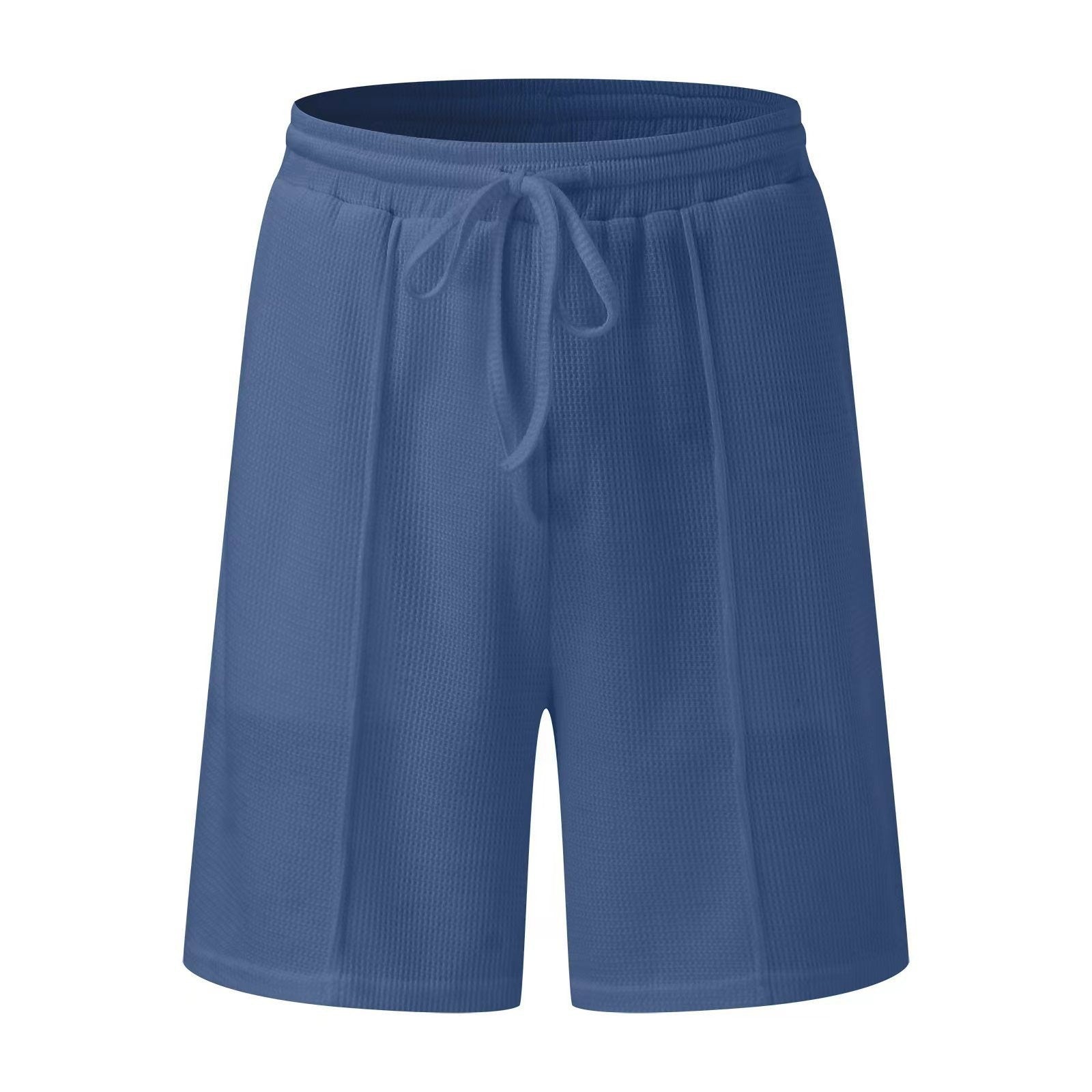Lot de 2 polos à col en V pour homme, manches courtes, style gaufré, t-shirt décontracté d'été