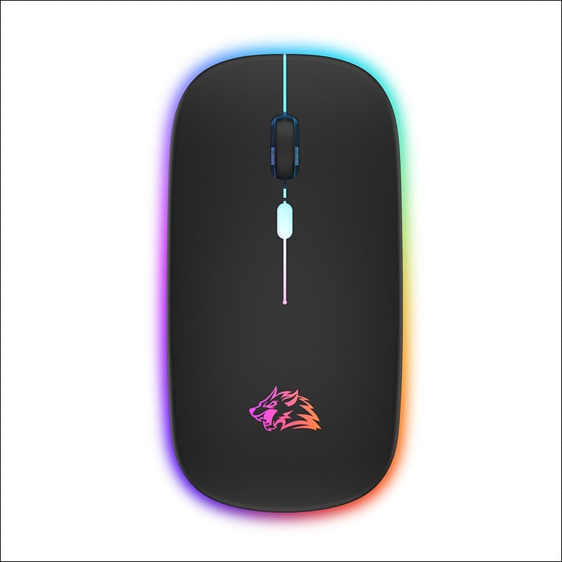 Mute Wireless Charging Bluetooth Mouse with Luminous Light