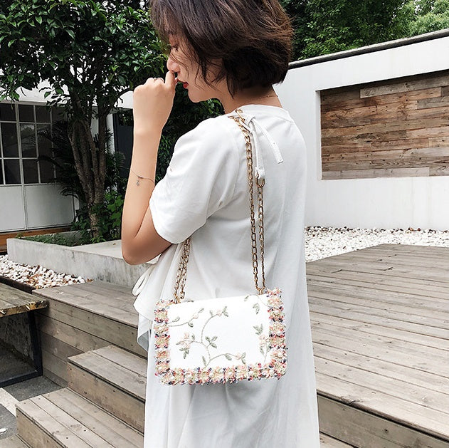 Wild Messenger Chain Shoulder Bag 13x7.5cm with 125cm Strap