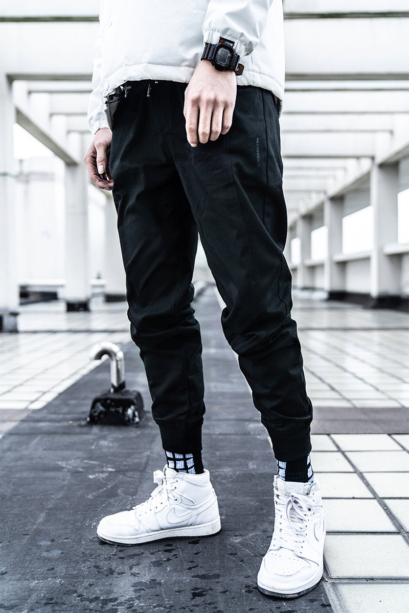 Men's sports and leisure simple restraint pants
