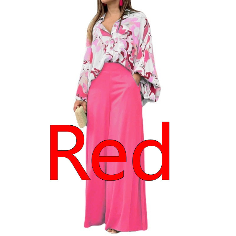 Printed Wide-Leg Pants in Multiple Colors