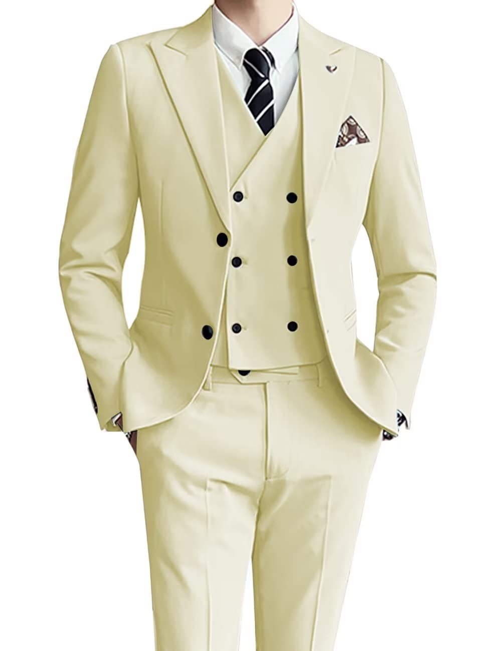 Men's Three-Piece Formal Suit Set