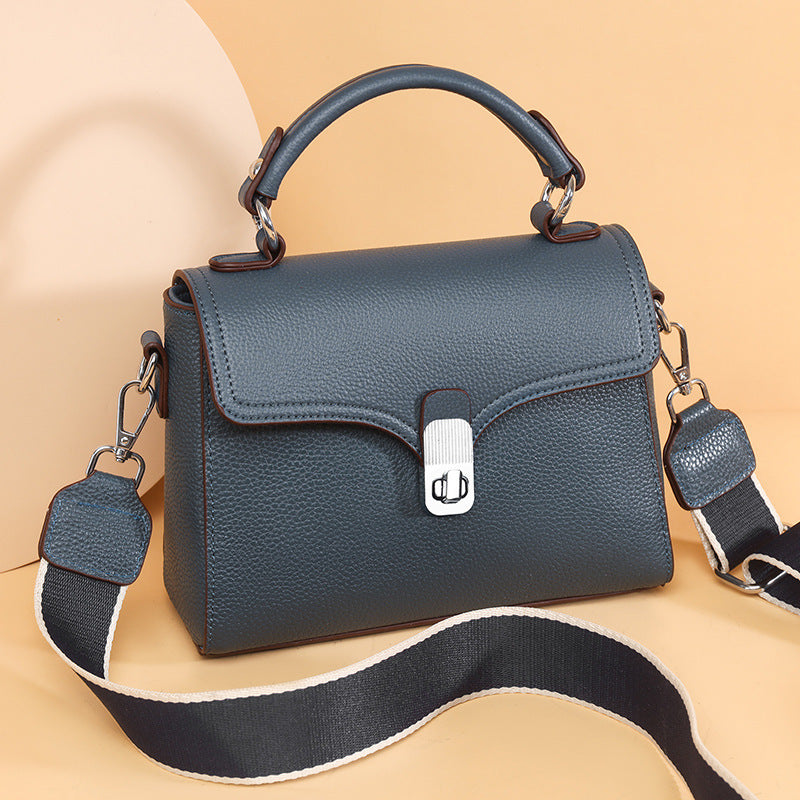 Women's Genuine Leather Portable Crossbody Bag 21x18x9cm