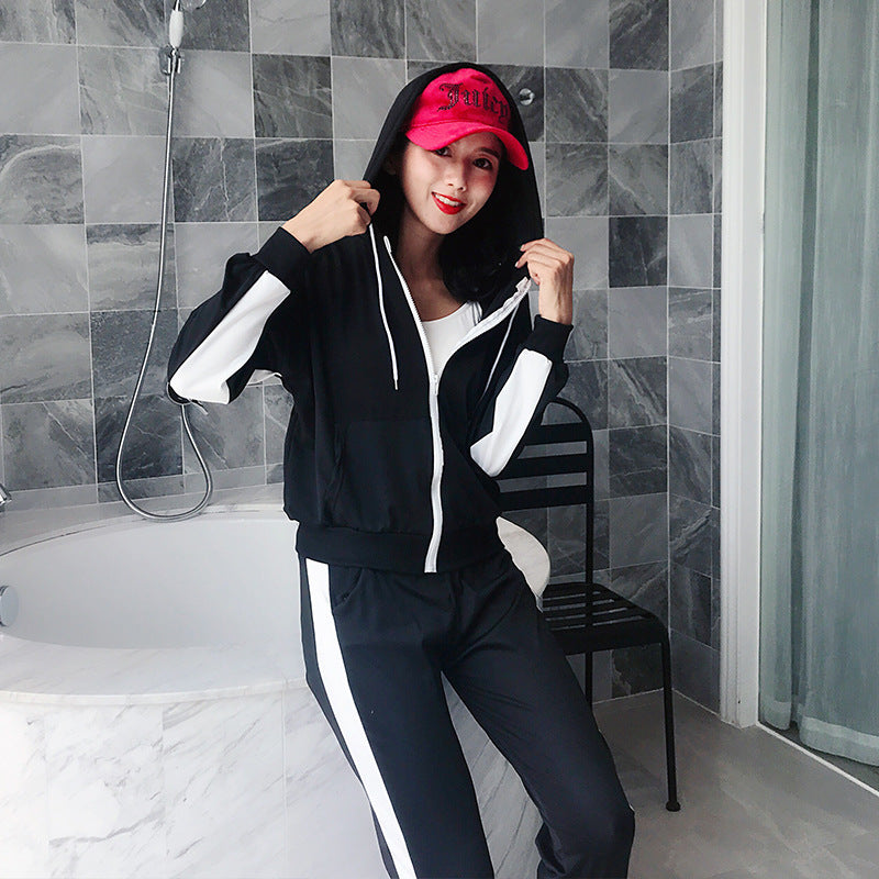 Women’s Long Sleeve Zipper Cardigan Sports Suit