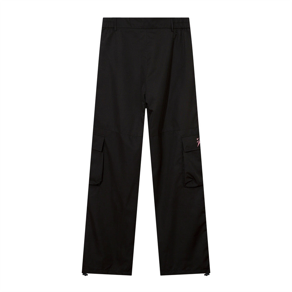 Men's Straight Casual Colorblock Trousers