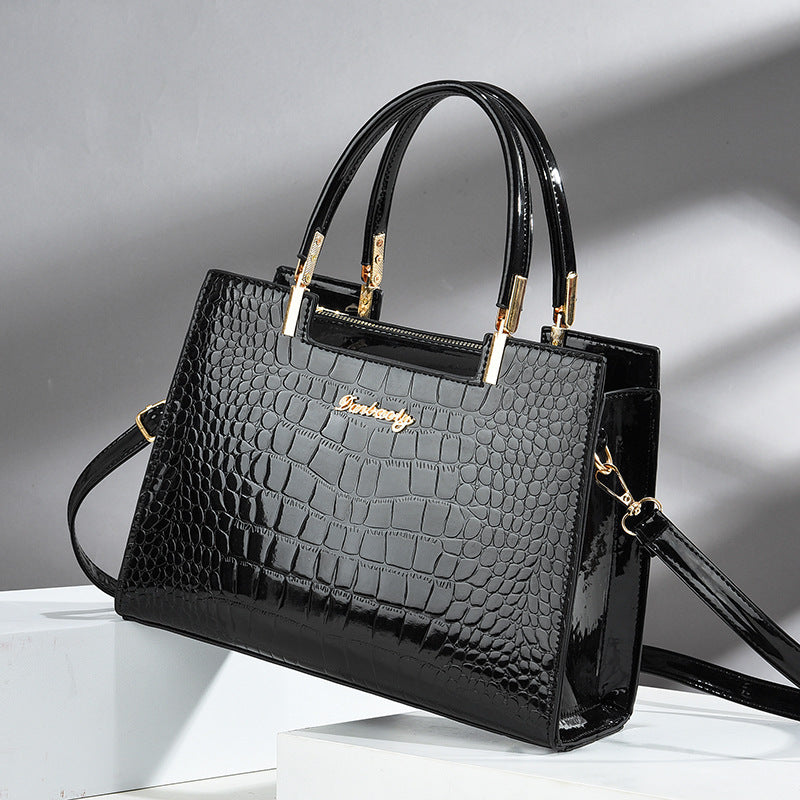Women's Patent Leather Shoulder Bag in Multiple Colors