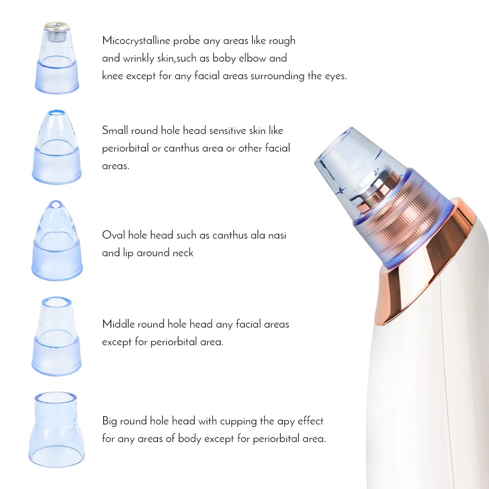 Electric Blackhead Pore Cleaner Vacuum Acne Remover Tool