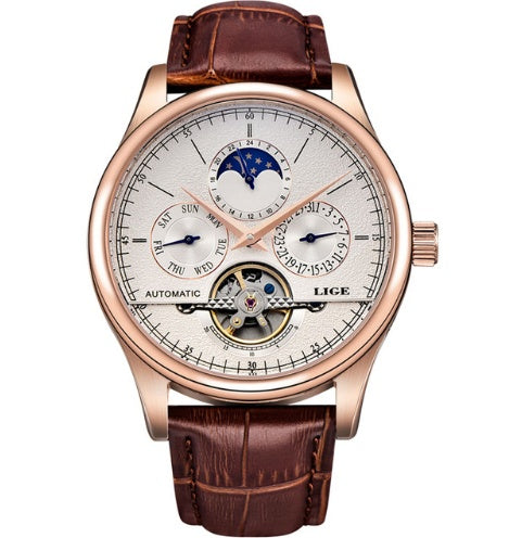 Men's Mechanical Business Casual Watch 43mm Waterproof