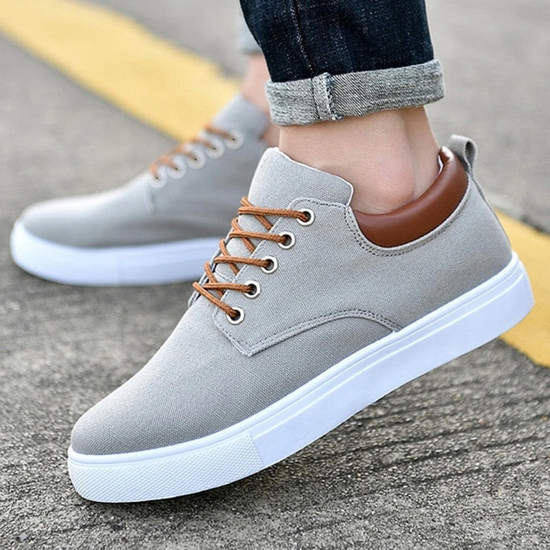 Breathable Mens Casual Canvas Sport Shoes with Rubber Sole