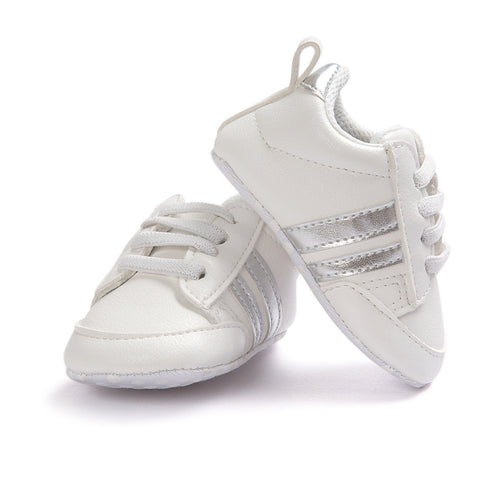 Baby Boy Girl Moccasins Infant PU Leather Non-Slip Soft Newborn Sneakers