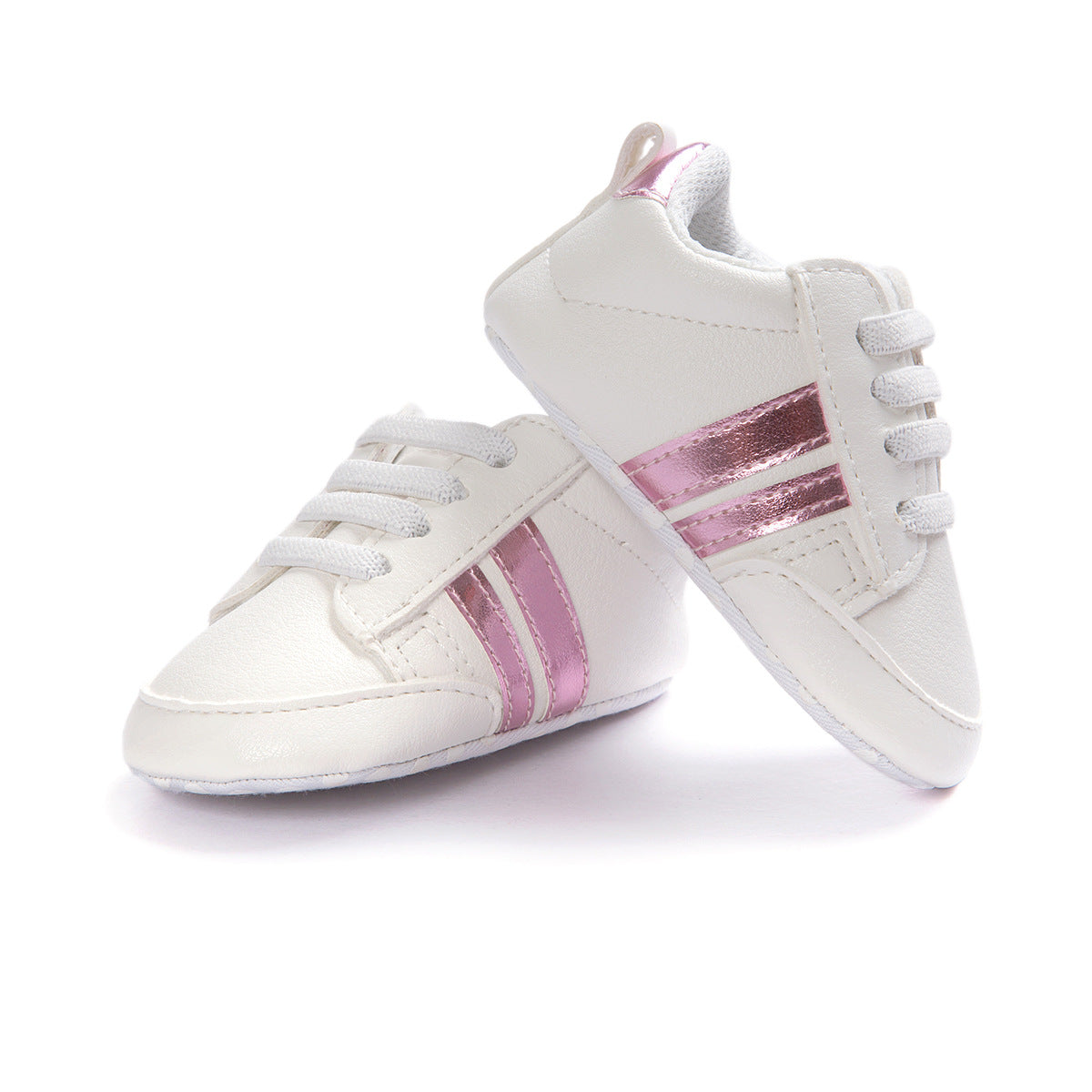 Mocassins pour bébé garçon ou fille, chaussures pour nourrisson en cuir PU antidérapant et souple, baskets pour nouveau-né