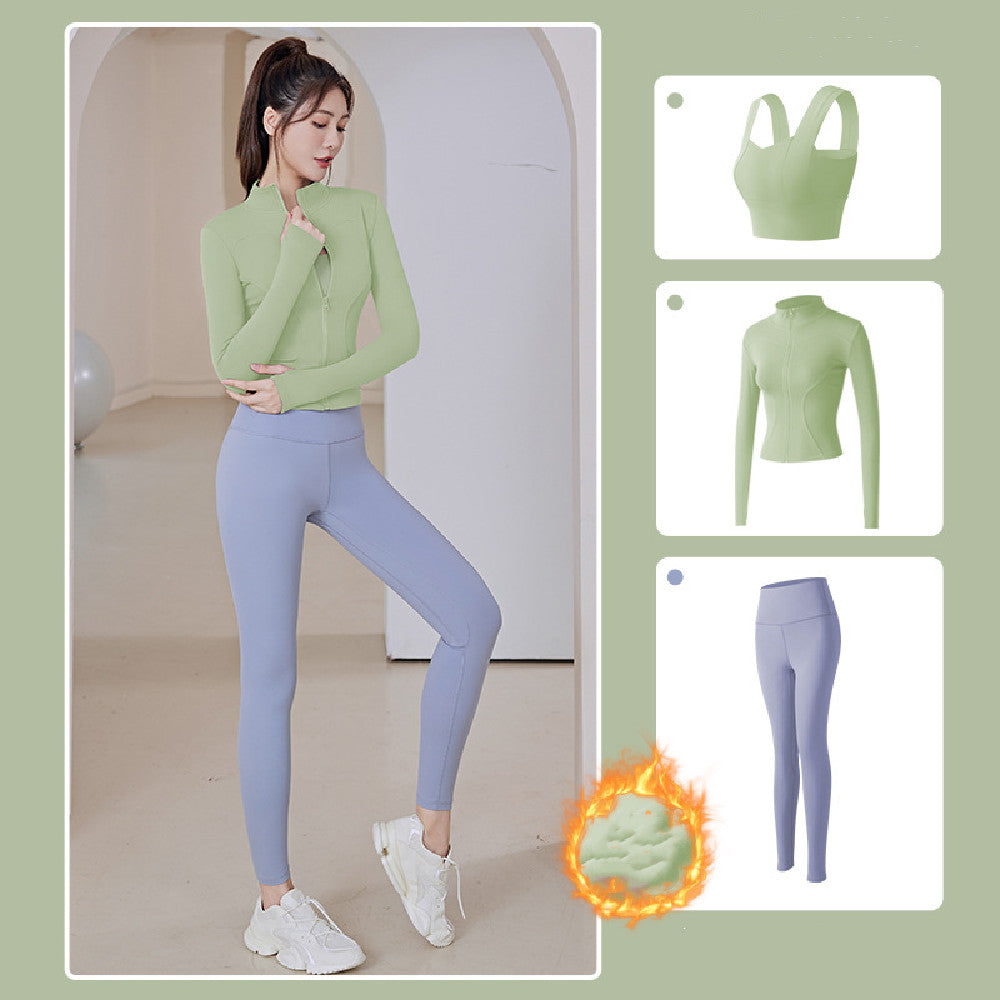 Combinaison de yoga en peluche tendance pour femme