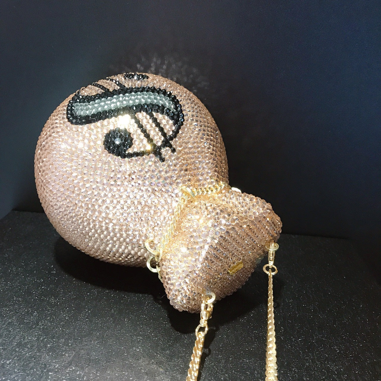 Pocket Handmade Diamond Party Crystal Clutch Chain Money Energy Bag