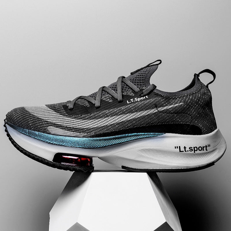High Rise Casual Flyweave Shoes with Thick MD Air Cushion Soles