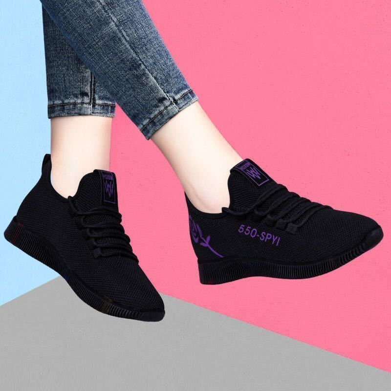 Chaussures de sport plates antidérapantes de loisirs pour femmes