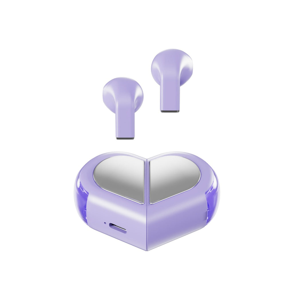 Casque Bluetooth Rotatif Créatif Amour - Noir, Blanc, Rose