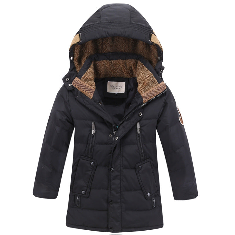 Children's 30 Degree Winter Duck Down Jacket Thickened Warm Coat Big Boys 8-16 Sizes