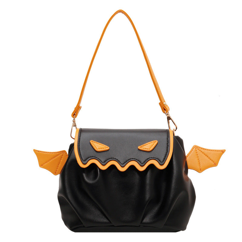Sac bandoulière citrouille d'Halloween amusant en dessin animé PU