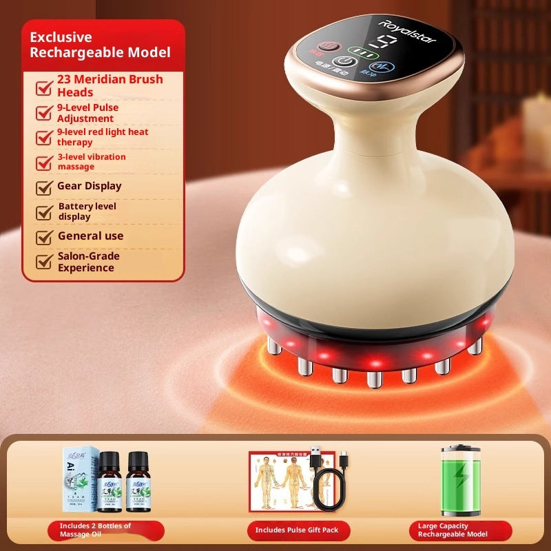 Brosse de massage électrique méridienne universelle pour tout le corps