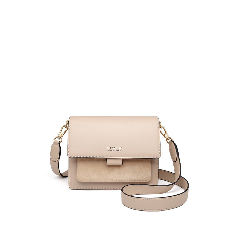 Sac bandoulière tendance en cuir de vachette pour femme