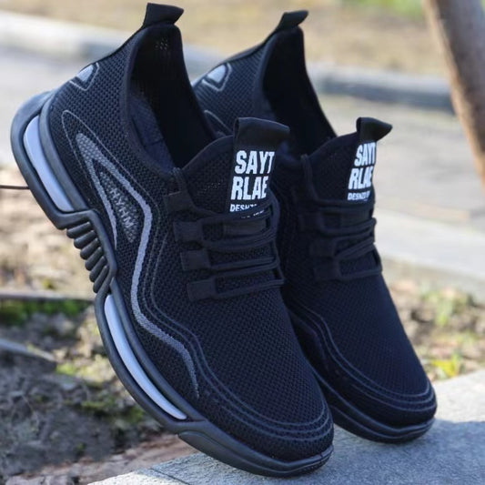 Men's Summer Sneakers Breathable Flying Woven Casual