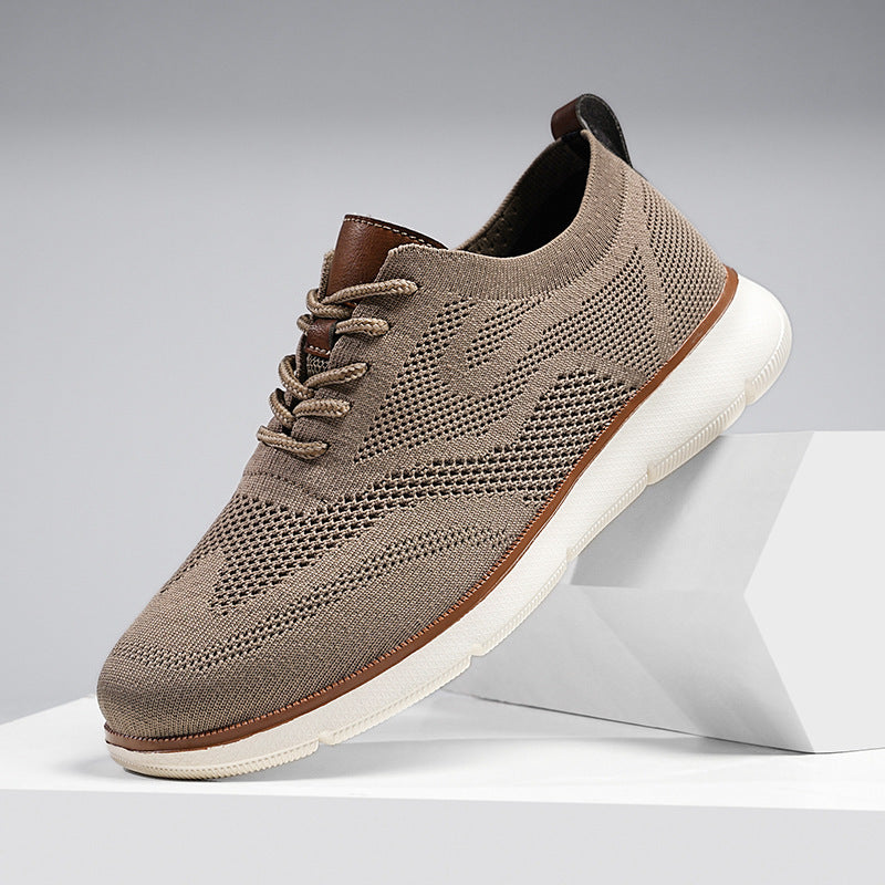 Men's Breathable Fly-Knit Casual Sneakers in Multiple Colors