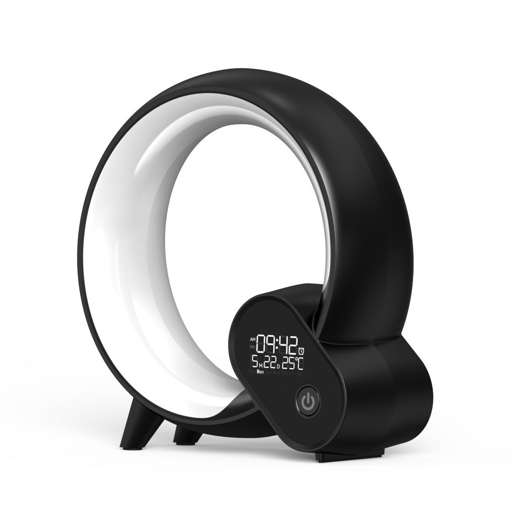 ساعة منبه ضوئية Q Light Analog Sunrise مع صوت بلوتوث وضوء أجواء ملون