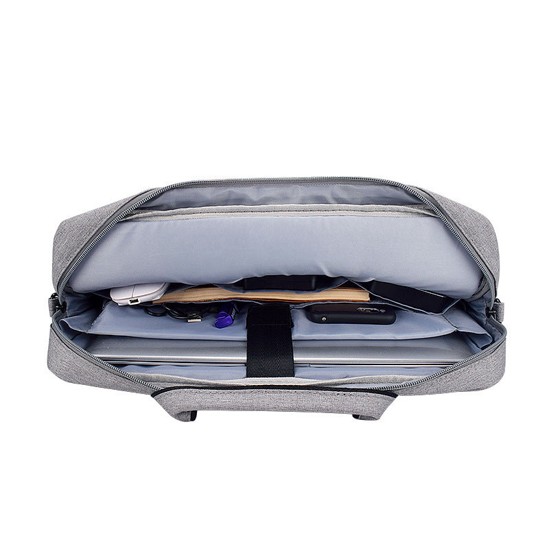 Sac à bandoulière pour ordinateur portable en tissu Oxford avec fermeture éclair