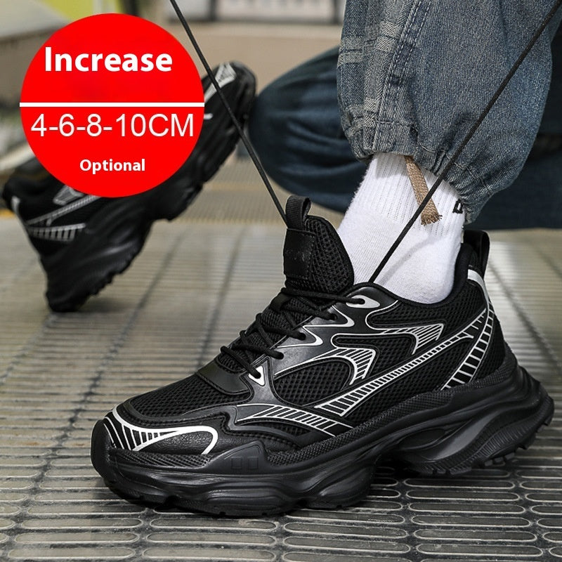 Men's Breathable Casual Height Increasing Shoes with Invisible Elevator
