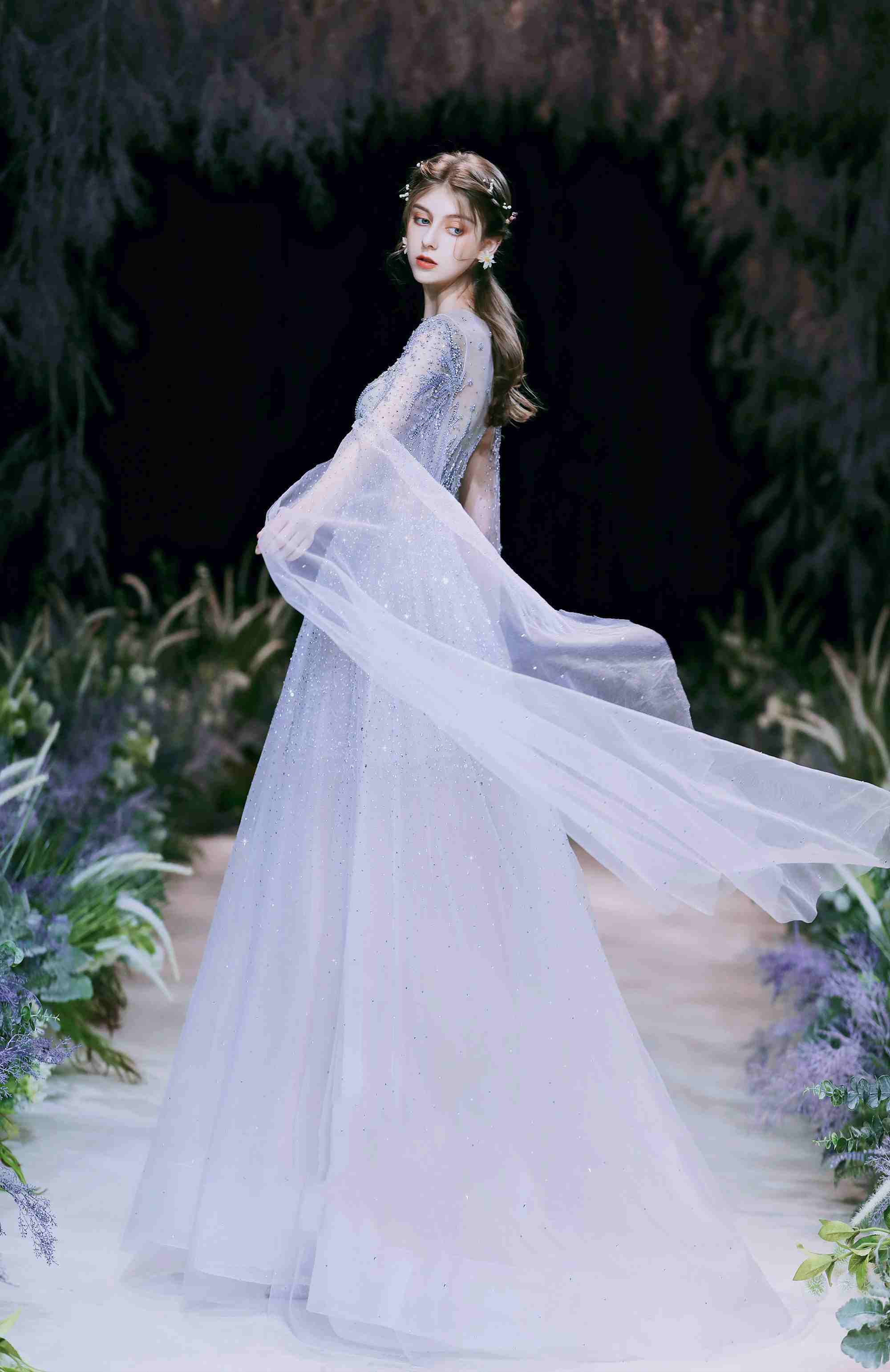 High-End Light Luxury Engagement Evening Dress for Wedding Banquet Women