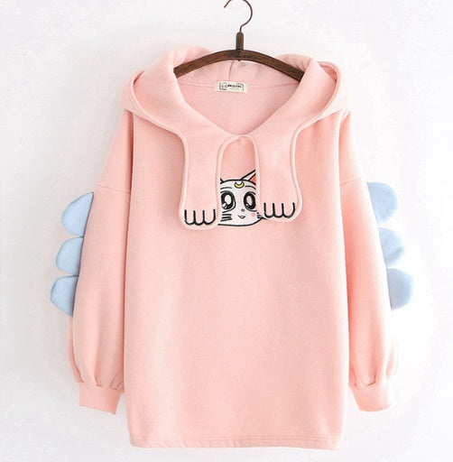 Merry Pretty Sweat à capuche en coton pour femme