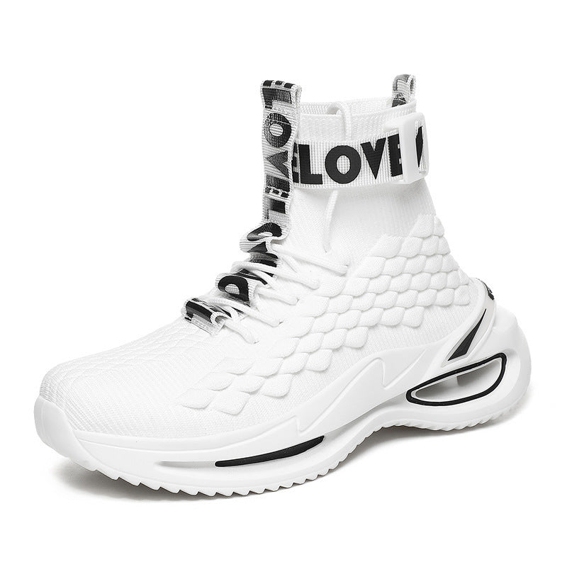 High Top Breathable Mesh Casual Sports Shoes for Men
