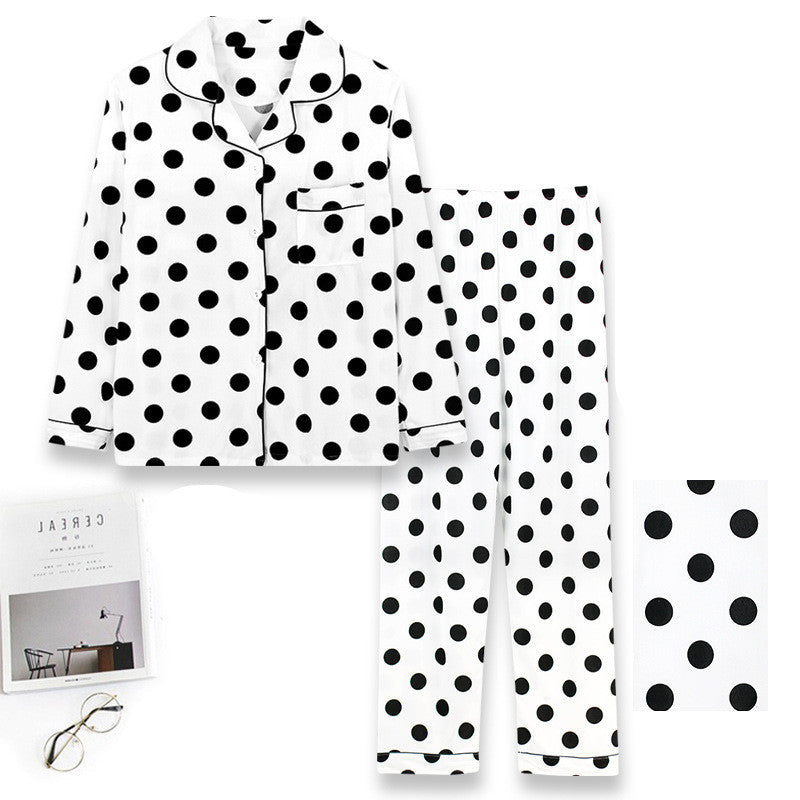 Ensemble de pyjama pour femme grande taille avec cardigan à revers et manches longues