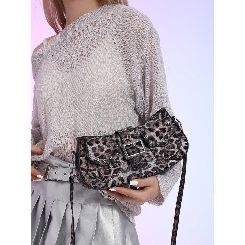 Sac bandoulière à une épaule en PU avec design niche sous le bras