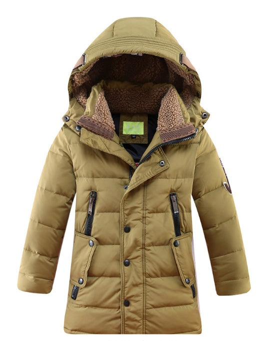 Children's 30 Degree Winter Duck Down Jacket Thickened Warm Coat Big Boys 8-16 Sizes
