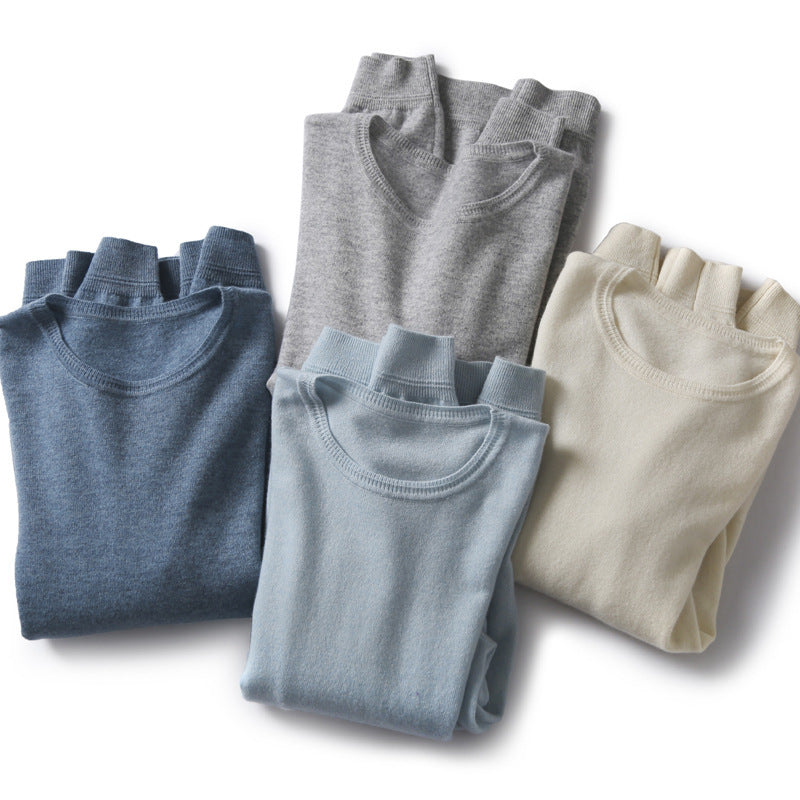 Fine Needle Worsted Round Neck Casual Sweater