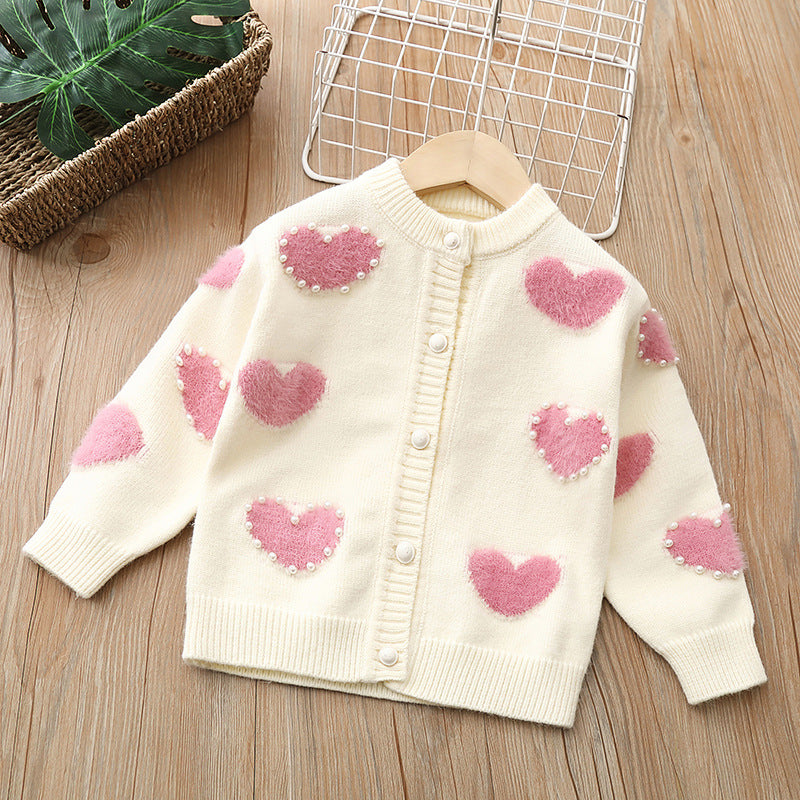Girls Knit Sweater Pullover Cardigan Top