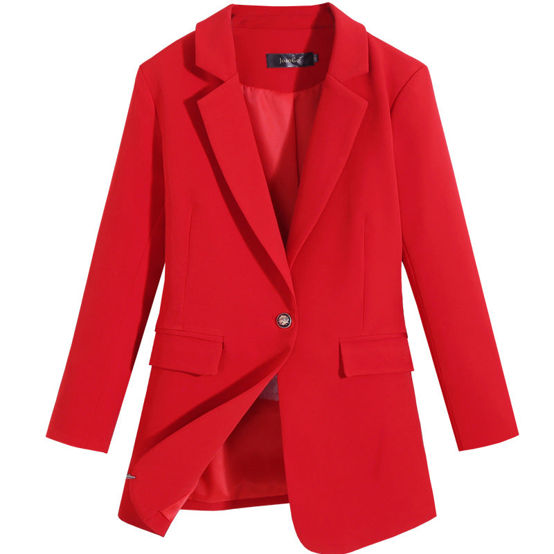 Red Twilled Double Linen Dress Suit in XL-5XL