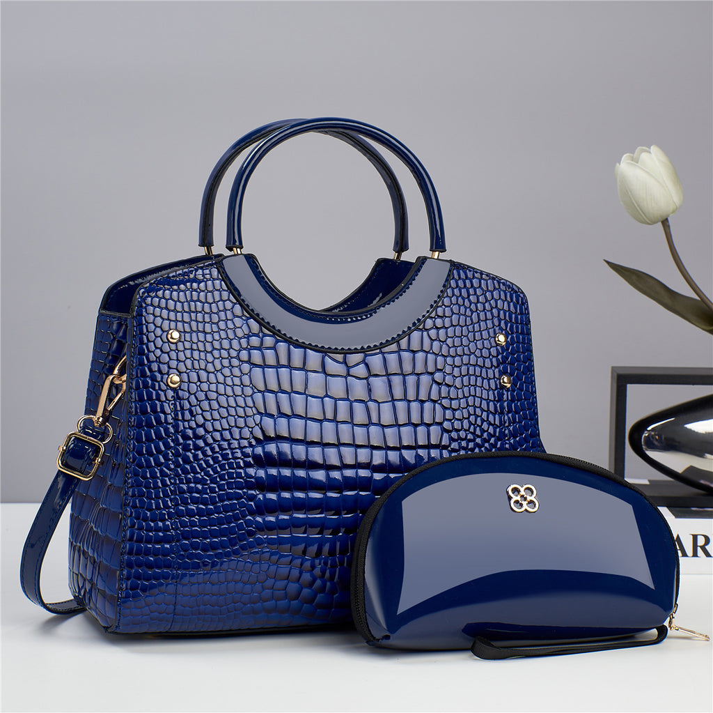 Trendy Mother & Child PU Crossbody Shoulder Bag with Chain Lock