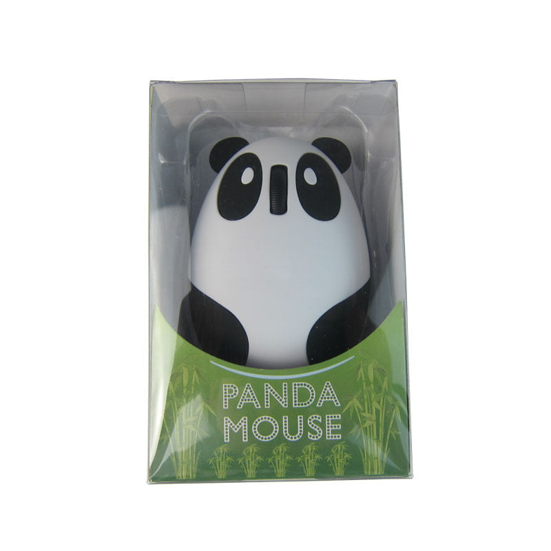 Silent 2.4G Wireless Optical Panda Mouse with Rechargeable Battery and Cute Cartoon Design