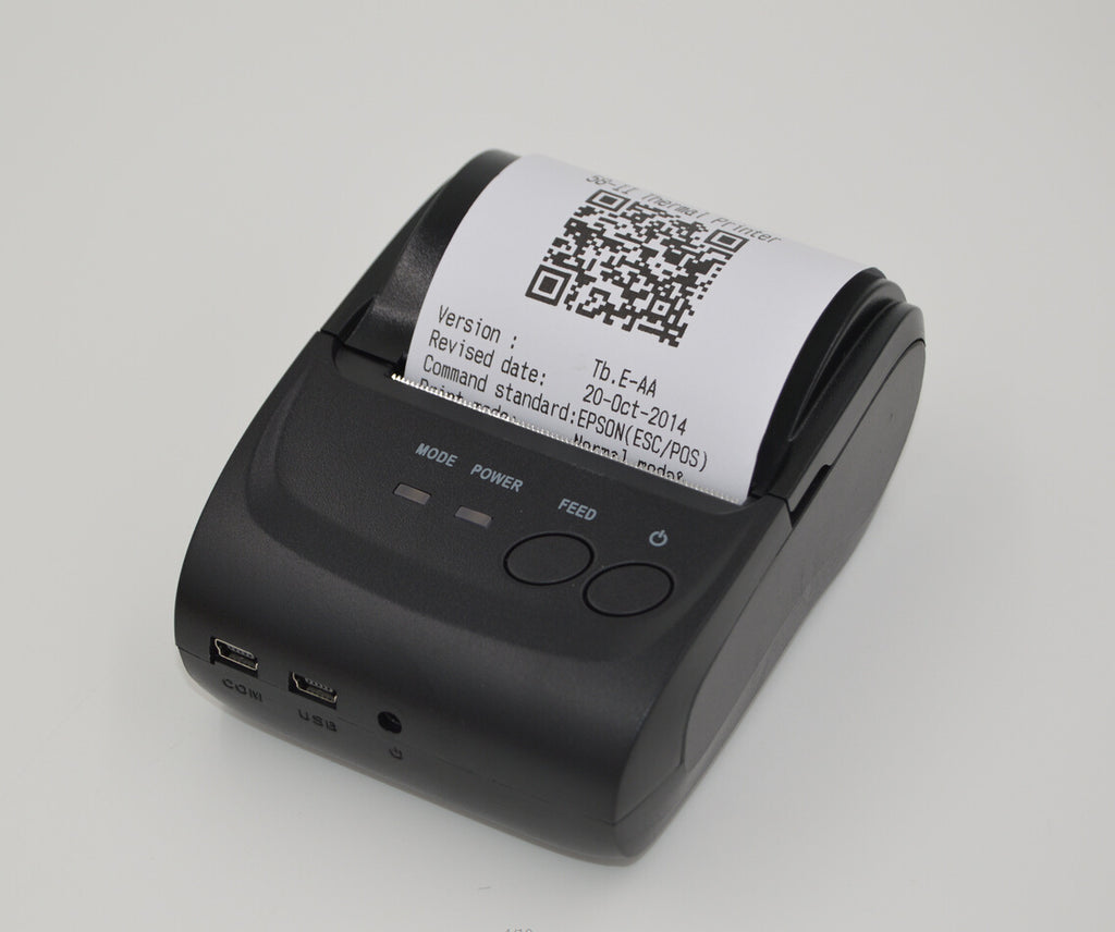 Portable Mini Bluetooth Thermal Printer with USB & Serial Interfaces