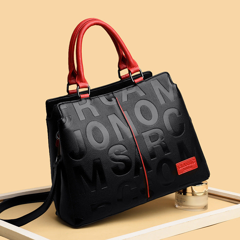 Mama Ladies High-End PU Handbag 32x25x13cm