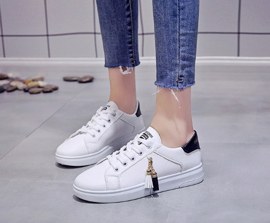 White Mesh Small Shoes with Cross Straps and Rubber Sole