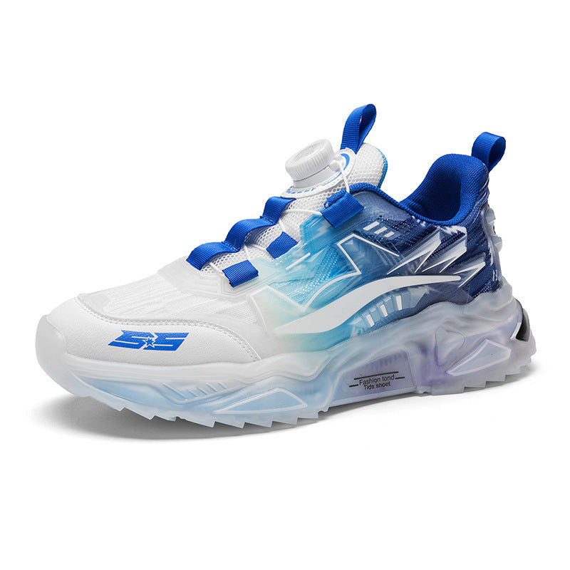 Breathable Mesh Rotating Buckle Low-Top Sports Shoes