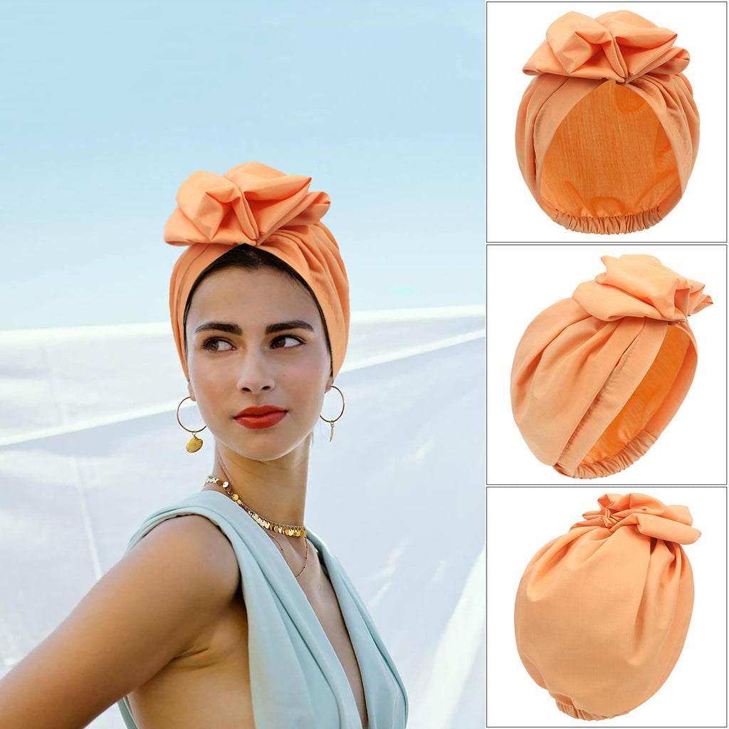 Chapeau Turban Rétro Français Baotou en Polyester Taille Unique pour Femmes