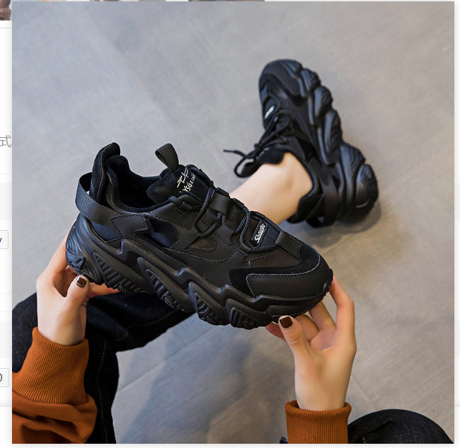 Chaussures de sport polyvalentes à semelles épaisses pour femme