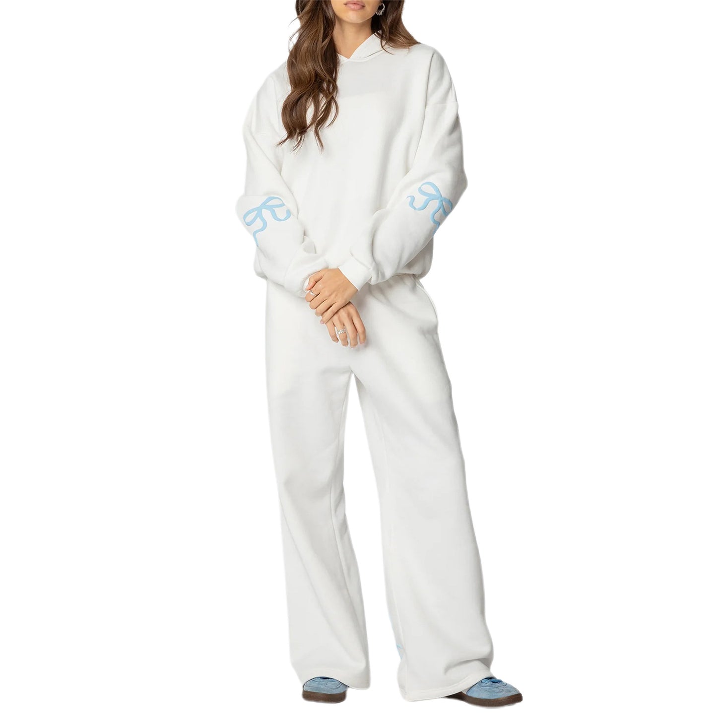 Pulls amples à col rond et manches longues pour femmes