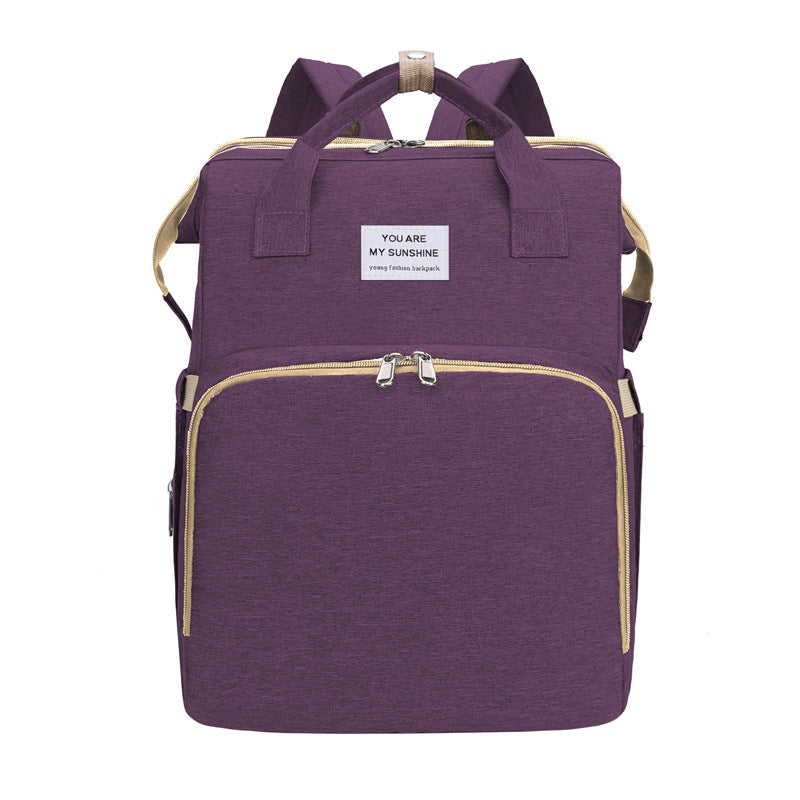 Sac à langer de voyage pliable avec double bandoulière