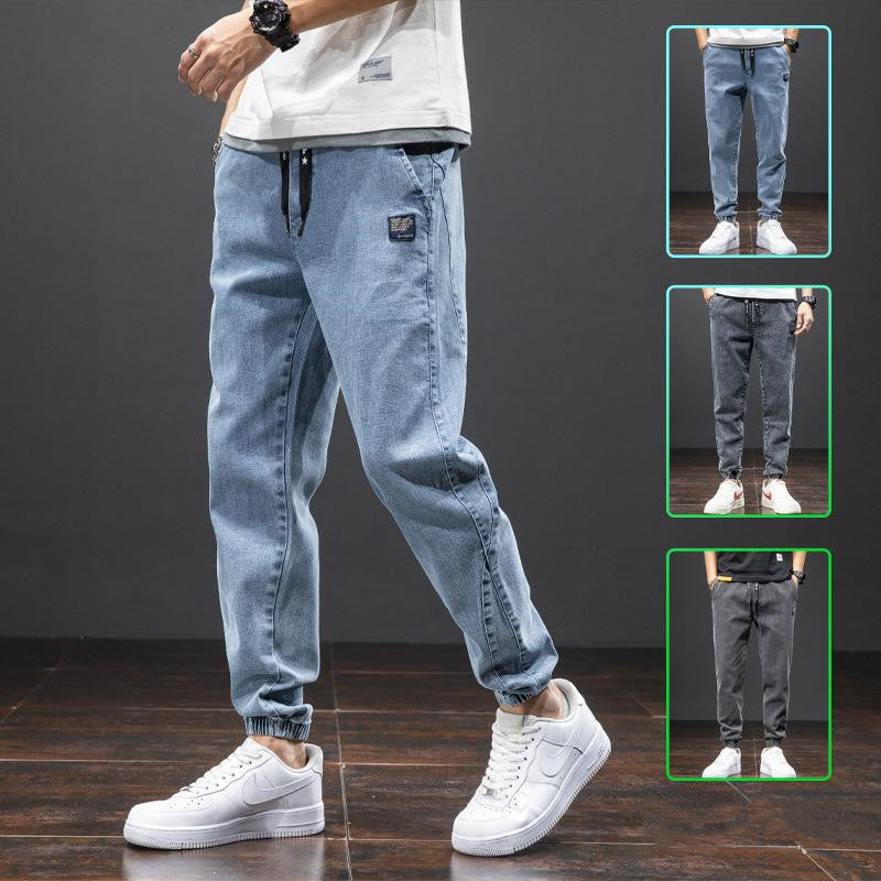Mens Casual Loose Stretch Cotton Jeans