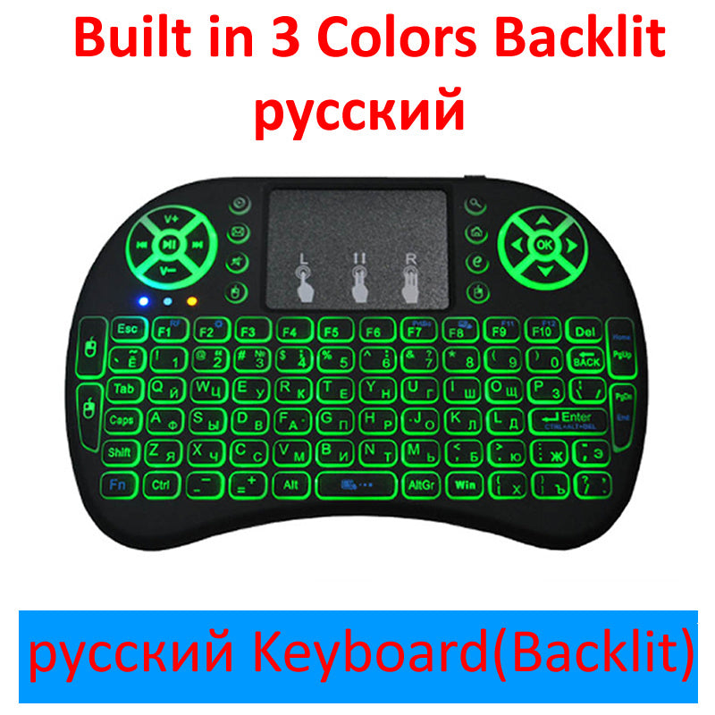 Wireless Mini 2.4G Keyboard with Large Touchpad and Dual Mouse Buttons